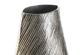 DKD Home Decor Lumaro Jarrón Moderno Dorado Plateado Aluminio 22 x 40.5 x 13 cm (2 Unidades)
