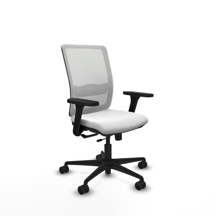 PIQUERAS Y CRESPO Silla de oficina Haches con mecanismo Sincro/Traslack y Brazos 3D Blanco PIQUERAS Y CRESPO Silla de oficina Haches con mecanismo Sincro/Traslack y Brazos 3D Blanco