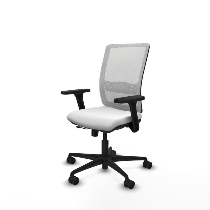 PIQUERAS Y CRESPO Silla de oficina Haches con mecanismo Sincro/Traslack y Brazos 3D Blanco PIQUERAS Y CRESPO Silla de oficina Haches con mecanismo Sincro/Traslack y Brazos 3D Blanco