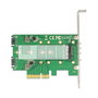 DeLOCK 89518 Tarjeta PCIe Express de Expansión con 3 Slots M.2 SATA, Formato Low Profile, Compatible con Windows y Linux