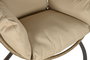 DKD Home Decor Sillon Colgante Breeze para Terraza y Jardin en Marron Claro y Marron Oscuro 66 x 119 x 92 cm