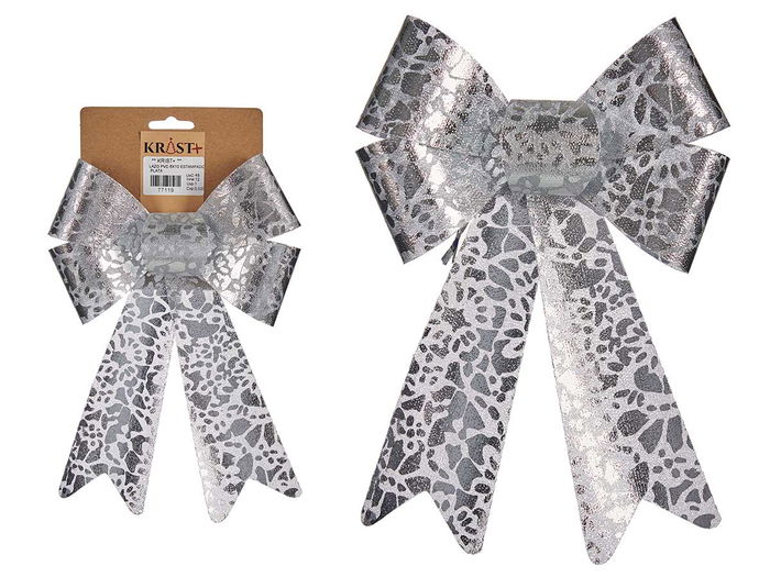 Krist+ Lazo PVC Estampado Plata 15x25 cm (Set de 48) Krist+ Lazo PVC Estampado Plata 15x25 cm (Set de 48)