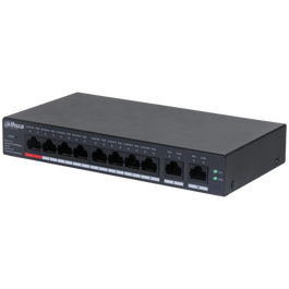 Dahua Technology DH-CS4010-8GT-110 Switch Gestionado L2 con 8 Puertos PoE y 2 Uplinks Gigabit
