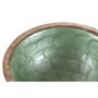 DKD Home Decor Bol de Mango Lacado Verde NATIONAL GREEN