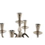 DKD Home Decor Candelabro de Aluminio y Acrílico Cromado Camila