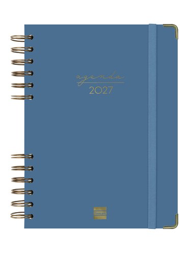 FINOCAM Agenda Anual 2027 Trendy Alma Wire-O Tapa Dura Azul FINOCAM Agenda Anual 2027 Trendy Alma Wire-O Tapa Dura Azul