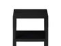 Giftdecor Estantería Plástico Negro 2 Baldas 38x46x32.5 cm (Set de 8)