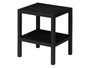 Giftdecor Estantería Plástico Negro 2 Baldas 38x46x32.5 cm (Set de 8)