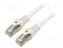 Gembird Cable de Red Cat6a S/FTP Blanco 1m