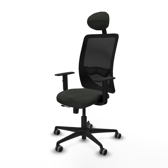 PIQUERAS Y CRESPO Silla de oficina Zulema con mecanismo Sincro/Traslack, Negro