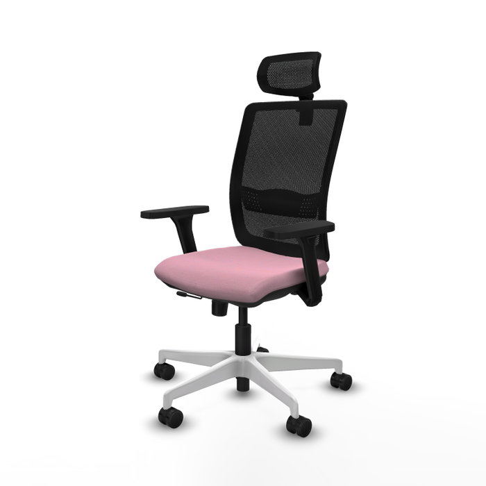 PIQUERAS Y CRESPO Silla de oficina Haches Rosa con mecanismo Sincro/Traslack PIQUERAS Y CRESPO Silla de oficina Haches Rosa con mecanismo Sincro/Traslack
