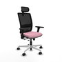 PIQUERAS Y CRESPO Silla de oficina Haches Rosa con mecanismo Sincro/Traslack