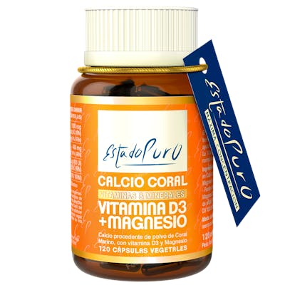 Estado Puro Calcio Coral con Vitamina D3 y Magnesio 120 cápsulas Estado Puro Calcio Coral con Vitamina D3 y Magnesio 120 cápsulas