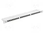 Lanberg Patch Panel 24 puertos categoría 6 FTP blindado 0.5U gris