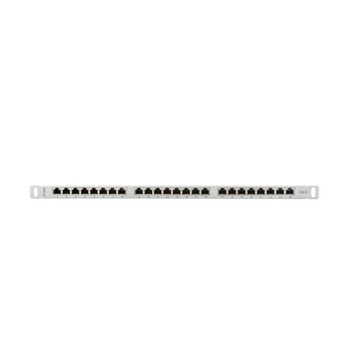 Lanberg Patch Panel 24 puertos categoría 6 FTP blindado 0.5U gris Lanberg Patch Panel 24 puertos categoría 6 FTP blindado 0.5U gris