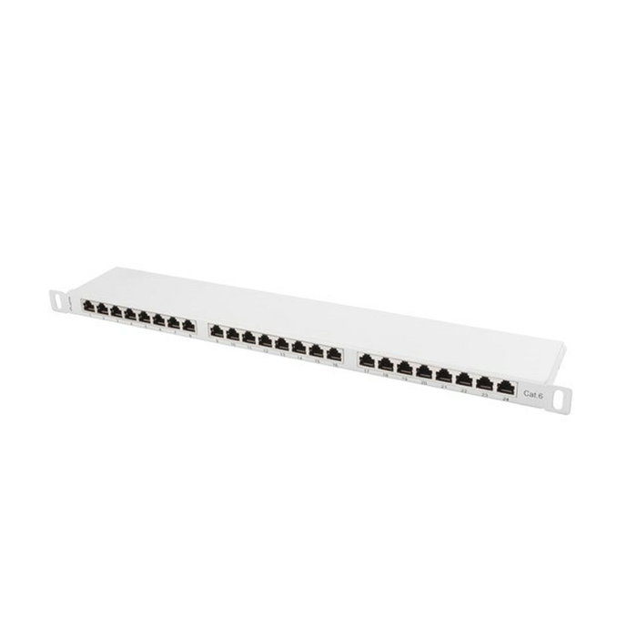 Lanberg Patch Panel 24 puertos categoría 6 FTP blindado 0.5U gris Lanberg Patch Panel 24 puertos categoría 6 FTP blindado 0.5U gris