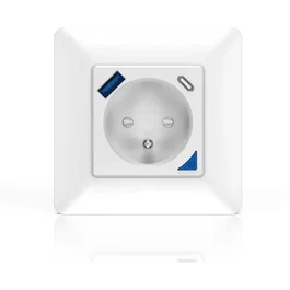 KYF Enchufe Inteligente Empotrable para Interiores Wi-Fi - Con Medidor de Energía + Puertos USB y USB-C - AABMW24973