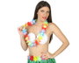 Collar Hawaiano Flores Tropicales Multicolor para Fiestas Veraniegas y Disfraces