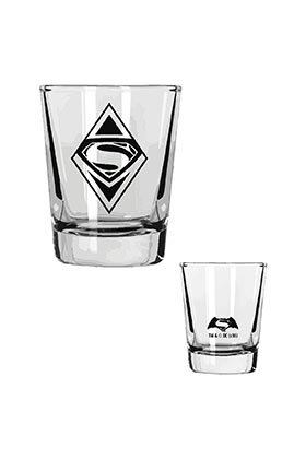 Set 4 Mini Vasos Logos Batman V Superman Dc