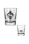 Set 4 Mini Vasos Logos Batman V Superman Dc