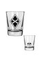 Set 4 Mini Vasos Logos Batman V Superman Dc