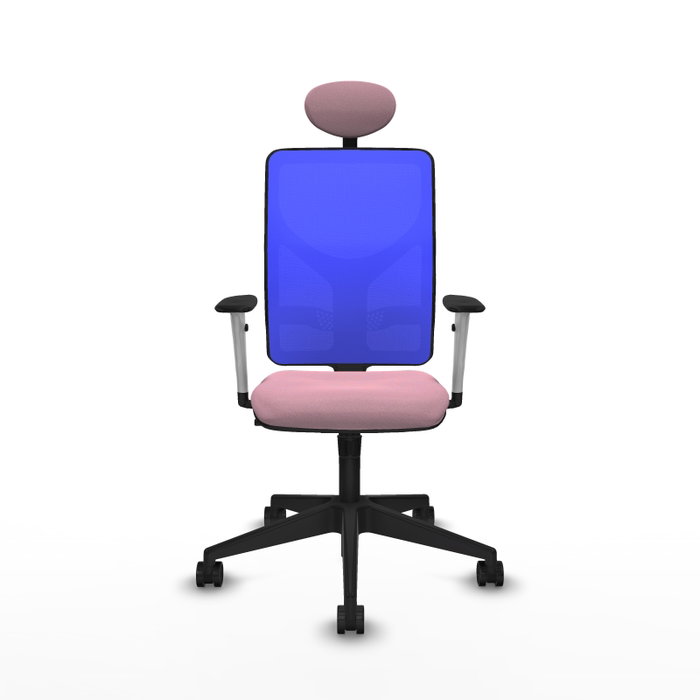 PIQUERAS Y CRESPO Silla de oficina Motilla con mecanismo Sincro, Rosa y Azul