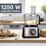 Bosch B1EMC812S8 Procesador de alimentos multifuncional 1250 W 3,9 L Blanco / Acero inoxidable