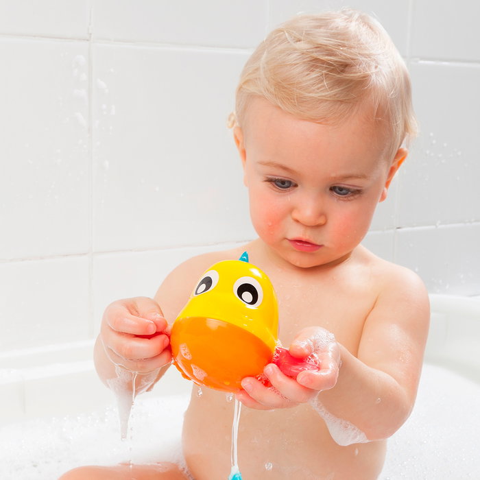 Playgro Pez de Baño Que Rema +12 Meses Juguete de Baño Bebé Chapoteo Aletas Giratorias Bolas Colores