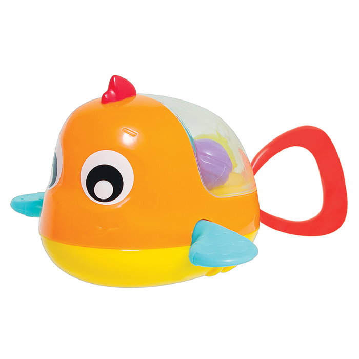 Playgro Pez de Baño Que Rema +12 Meses Juguete de Baño Bebé Chapoteo Aletas Giratorias Bolas Colores