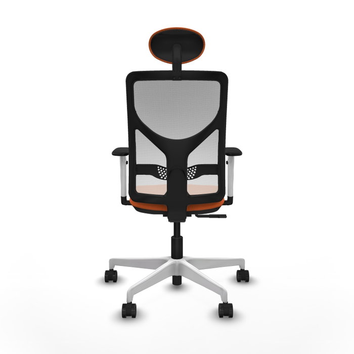 PIQUERAS Y CRESPO Silla de oficina Motilla Naranja y Blanco PIQUERAS Y CRESPO Silla de oficina Motilla Naranja y Blanco