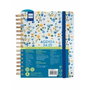 Finocam Agenda Docente Magistral Flowers 2024-2025 Semana Vista Horizontal 4º 155x212 mm