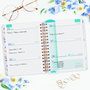 Finocam Agenda Docente Magistral Flowers 2024-2025 Semana Vista Horizontal 4º 155x212 mm