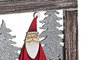 DKD Home Decor Cuadro Papa Noel Navidad Tradicional Madera Cuerda Blanco Rojo 36 x 20 x 1.5 cm (2 Unidades)