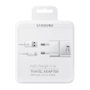 Samsung EP-TA20 Cargador Rápido 15W Adaptador Interiores con Cable USB-C 1.5m Blanco (Bulk)