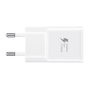 Samsung EP-TA20 Cargador Rápido 15W Adaptador Interiores con Cable USB-C 1.5m Blanco (Bulk)