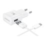 Samsung EP-TA20 Cargador Rápido 15W Adaptador Interiores con Cable USB-C 1.5m Blanco (Bulk)