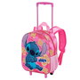 KARACTERMANIA Trolley Infantil 3D Cute Stitch Disney 34cm con Ruedas y Relieve