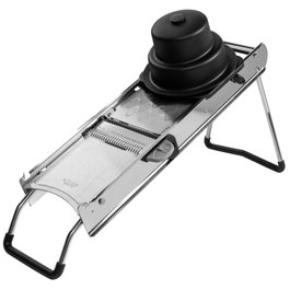De Buyer Mandoline Access de acero inoxidable con cuchillas Julienne de 4 y 10 mm