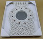 DKD Home Decor Espejo Macramé Cristal Blanco 31x98 cm