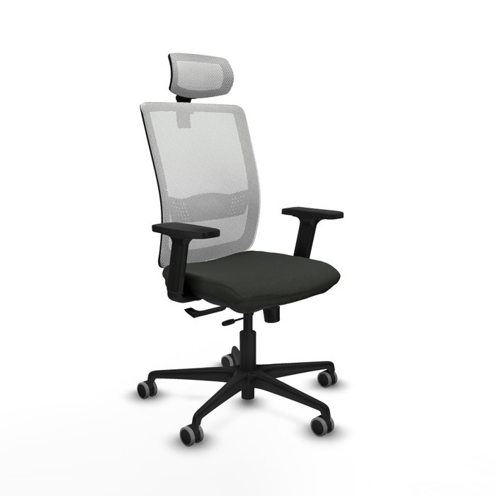 PIQUERAS Y CRESPO Silla de oficina Haches con mecanismo Sincro/Traslack, Negro/Blanco PIQUERAS Y CRESPO Silla de oficina Haches con mecanismo Sincro/Traslack, Negro/Blanco