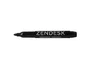 Zendesk Rotulador Marcador Permanente Negro Punta Redonda 5mm