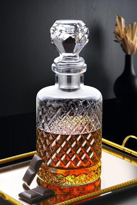Hermia MRT-R-Karafışe Botella de Vidrio 1250 ml 11 x 11 x 27.5 cm