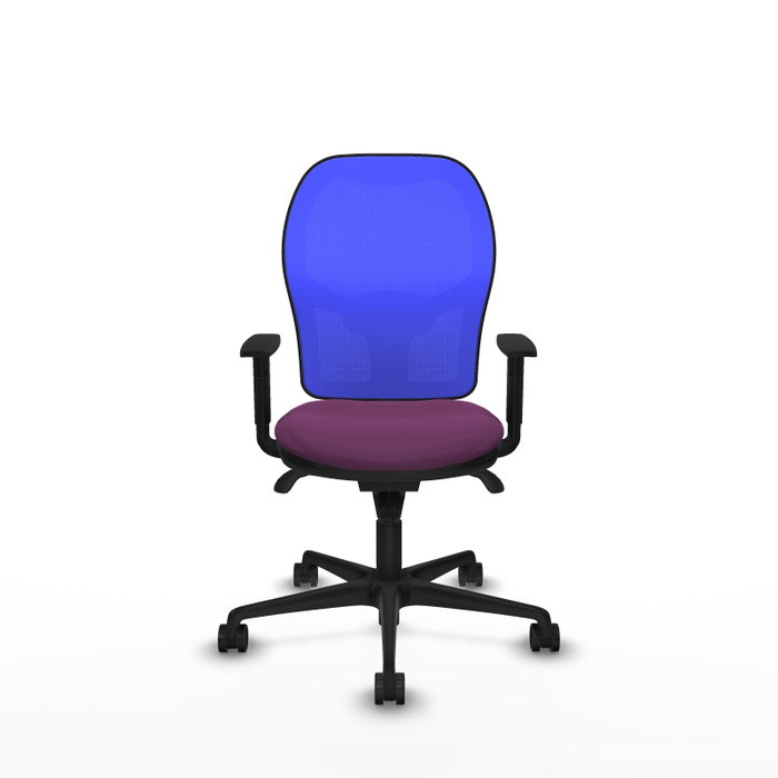 PIQUERAS Y CRESPO Silla de oficina Jorquera, mecanismo Sincro, Morado/Azul PIQUERAS Y CRESPO Silla de oficina Jorquera, mecanismo Sincro, Morado/Azul