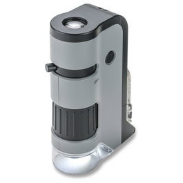 Carson MicroFlip Microscopio de Bolsillo LED 100x - 250x Negro / Gris