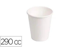Blanca Vaso Térmico Cartón Blanco 290 cc Paquete 50 Unidades Biodegradable