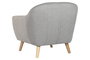 DKD Home Decor Sillón de Poliéster y Rubberwood en color Topo