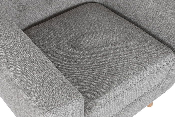 DKD Home Decor Sillón de Poliéster y Rubberwood en color Topo DKD Home Decor Sillón de Poliéster y Rubberwood en color Topo