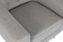 DKD Home Decor Sillón de Poliéster y Rubberwood en color Topo