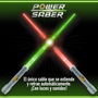 Power Saber - Sable Luminoso Escala 1:1 Color Verde con Proyección y Retracción Automática, Efectos de Sonido por Movimiento y Empuñadura con Luz