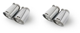 Remus Set de 4 Colas de 102 mm con Corte Recto y Angulado Cromado